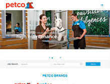 Tablet Screenshot of careers.petco.com